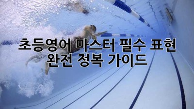 초등영어 마스터! 필수 표현 완전 정복 가이드 🚀